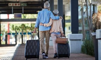 couple delayed at airport